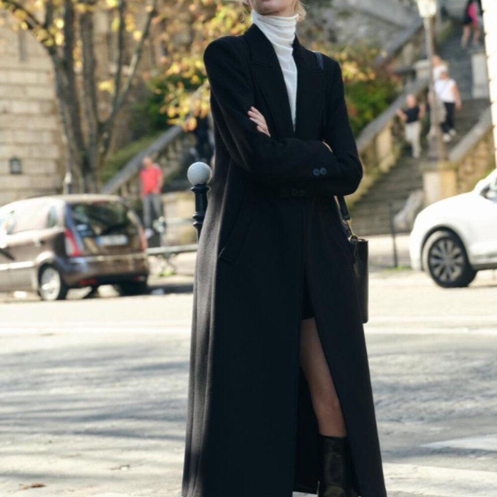Zara Long Wool Blend Coat